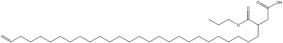 3-(26-Heptacosenyl)succinic acid 1-hydrogen 4-propyl ester 结构式