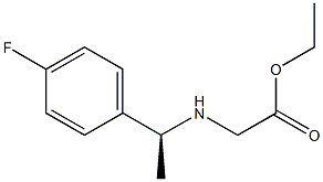 N-[(S)-1-(4-Fluorophenyl)ethyl]glycine ethyl ester 结构式