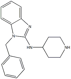 1-(Phenylmethyl)-N-(4-piperidinyl)-1H-benzimidazol-2-amine 结构式
