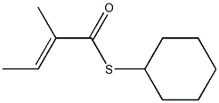 (E)-2-Methyl-2-butenethioic acid S-cyclohexyl ester 结构式