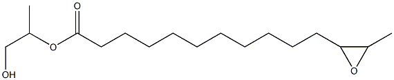 12,13-Epoxytetradecanoic acid 2-hydroxy-1-methylethyl ester 结构式