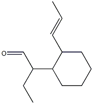 2-[2-(1-Propenyl)cyclohexyl]butanal 结构式