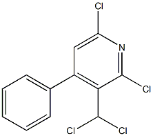 2,6-Dichloro-3-(dichloromethyl)-4-phenylpyridine 结构式