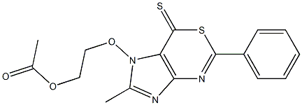 1-(2-Acetoxyethoxy)methyl-5-phenylimidazo[4,5-d][1,3]thiazine-7(1H)-thione 结构式