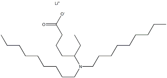 5-(Dinonylamino)heptanoic acid lithium salt 结构式