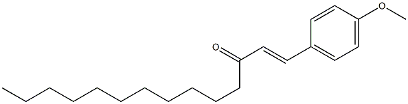 (E)-1-(4-Methoxyphenyl)-1-tetradecen-3-one 结构式