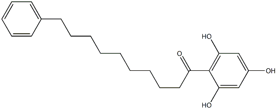 2-(10-Phenyldecanoyl)benzene-1,3,5-triol 结构式