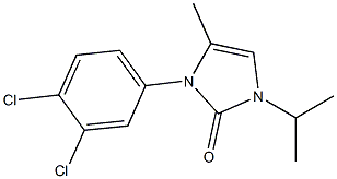 3-(3,4-Dichlorophenyl)-2,3-dihydro-1-isopropyl-4-methyl-1H-imidazol-2-one 结构式