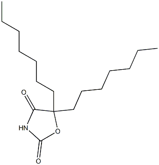 5,5-Diheptyloxazolidine-2,4-dione 结构式