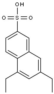 5,7-Diethyl-2-naphthalenesulfonic acid 结构式