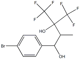 1-(p-Bromophenyl)-2-methyl-3-trifluoromethyl-4,4,4-trifluoro-1,3-butanediol 结构式