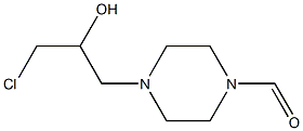 4-(2-Hydroxy-3-chloropropyl)piperazine-1-carbaldehyde 结构式