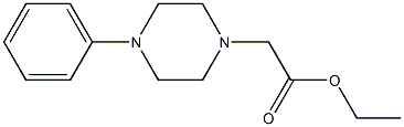 4-Phenylpiperazine-1-acetic acid ethyl ester 结构式