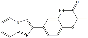 6-(Imidazo[1,2-a]pyridin-2-yl)-2-methyl-2H-1,4-benzoxazin-3(4H)-one 结构式