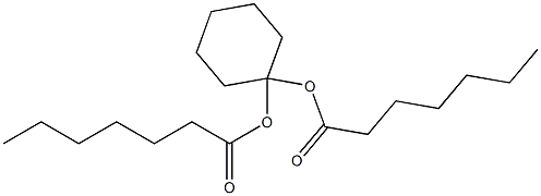 Diheptanoic acid 1,1-cyclohexanediyl ester 结构式