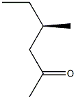 [R,(-)]-4-Methyl-2-hexanone 结构式