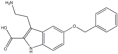 3-(2-Aminoethyl)-5-(benzyloxy)-1H-indole-2-carboxylic acid 结构式