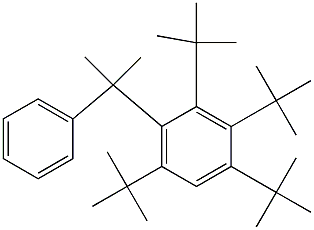 2-(2,3,4,6-Tetra-tert-butylphenyl)-2-phenylpropane 结构式