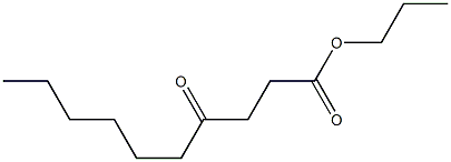 4-Ketocapric acid propyl ester 结构式