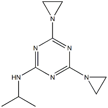 2,4-Bis(1-aziridinyl)-6-isopropylamino-1,3,5-triazine 结构式