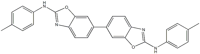 2,2'-Bis(4-methylphenylamino)-6,6'-bibenzoxazole 结构式