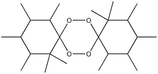 1,1,2,3,4,5,10,10,11,12,13,14-Dodecamethyl-7,8,15,16-tetraoxadispiro[5.2.5.2]hexadecane 结构式