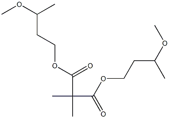 Dimethylmalonic acid bis(3-methoxybutyl) ester 结构式