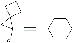 1-(Cyclohexylethynyl)-1-chlorospiro[2.3]hexane 结构式