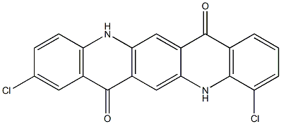 4,9-Dichloro-5,12-dihydroquino[2,3-b]acridine-7,14-dione 结构式