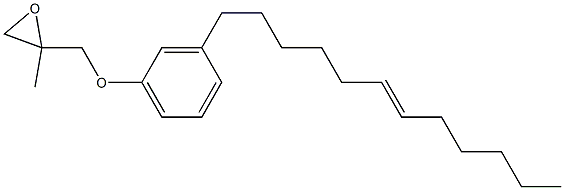 3-(6-Dodecenyl)phenyl 2-methylglycidyl ether 结构式