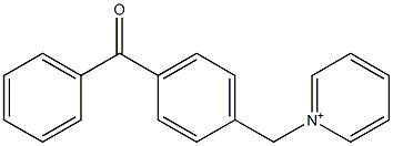 1-(4-Benzoylbenzyl)pyridinium 结构式