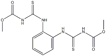 1,2-Bis(3-methoxycarbonylthioureido)benzene 结构式