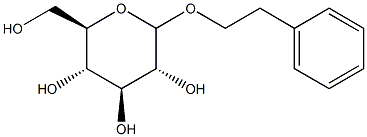 Phenethyl alcohol glucoside 结构式