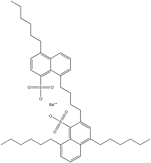 Bis(4,8-dihexyl-1-naphthalenesulfonic acid)barium salt 结构式