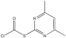 2-Chlorocarbonylthio-4,6-dimethylpyrimidine 结构式