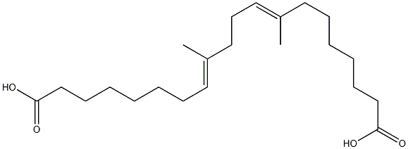 8,12-Dimethyl-8,12-icosadienedioic acid 结构式