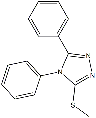 4,5-Diphenyl-3-[methylthio]-4H-1,2,4-triazole 结构式