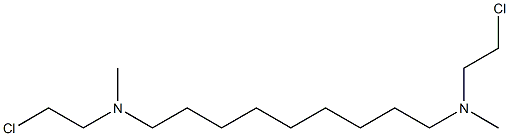 N,N'-Bis(2-chloroethyl)-N,N'-dimethyl-1,9-nonanediamine 结构式