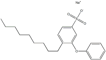 4-Nonyl-3-phenoxybenzenesulfonic acid sodium salt 结构式