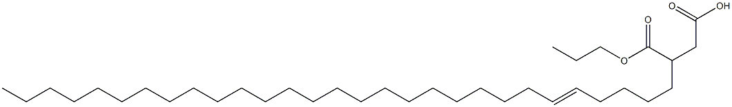 3-(5-Nonacosenyl)succinic acid 1-hydrogen 4-propyl ester 结构式