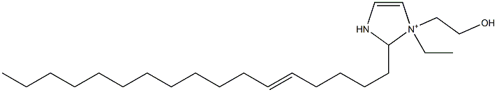 1-Ethyl-2-(5-heptadecenyl)-1-(2-hydroxyethyl)-4-imidazoline-1-ium 结构式