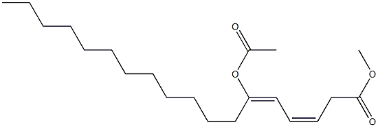 (3Z,5E)-6-Acetoxy-3,5-octadecadienoic acid methyl ester 结构式