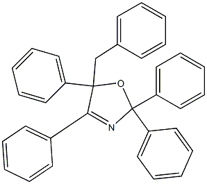 2,2,4,5-Tetraphenyl-5-benzyl-2,5-dihydrooxazole 结构式