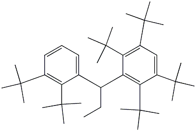 1-(2,3,5,6-Tetra-tert-butylphenyl)-1-(2,3-di-tert-butylphenyl)propane 结构式