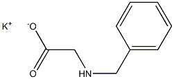 2-(Benzylamino)acetic acid potassium salt 结构式