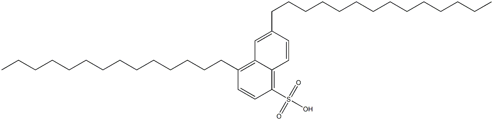4,6-Ditetradecyl-1-naphthalenesulfonic acid 结构式