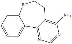 5,6-Dihydro[1]benzothiepino[5,4-d]pyrimidin-4-amine 结构式