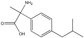 2-Amino-2-(4-isobutylphenyl)propionic acid 结构式