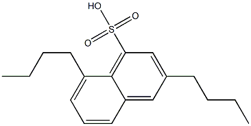 3,8-Dibutyl-1-naphthalenesulfonic acid 结构式