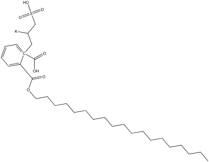 Phthalic acid 1-nonadecyl 2-(2-potassiosulfopropyl) ester 结构式